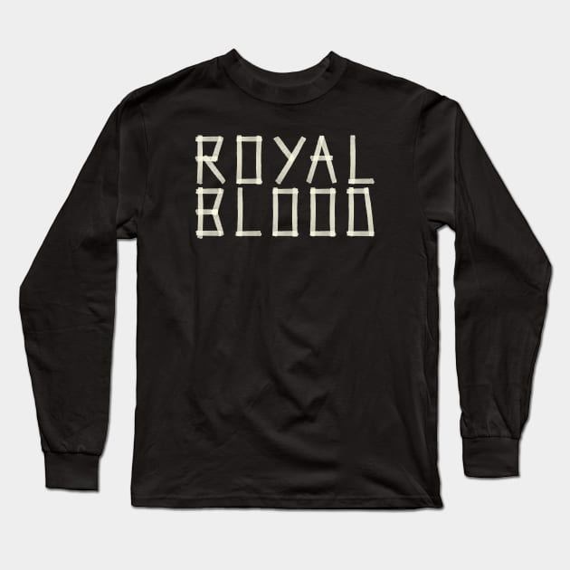 Royal Blood - Paper Tape Long Sleeve T-Shirt by PAPER TYPE